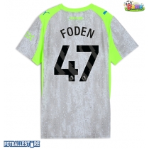 Manchester City Phil Foden #47 Tredjedrakt Dame 2025-26 Kortermet